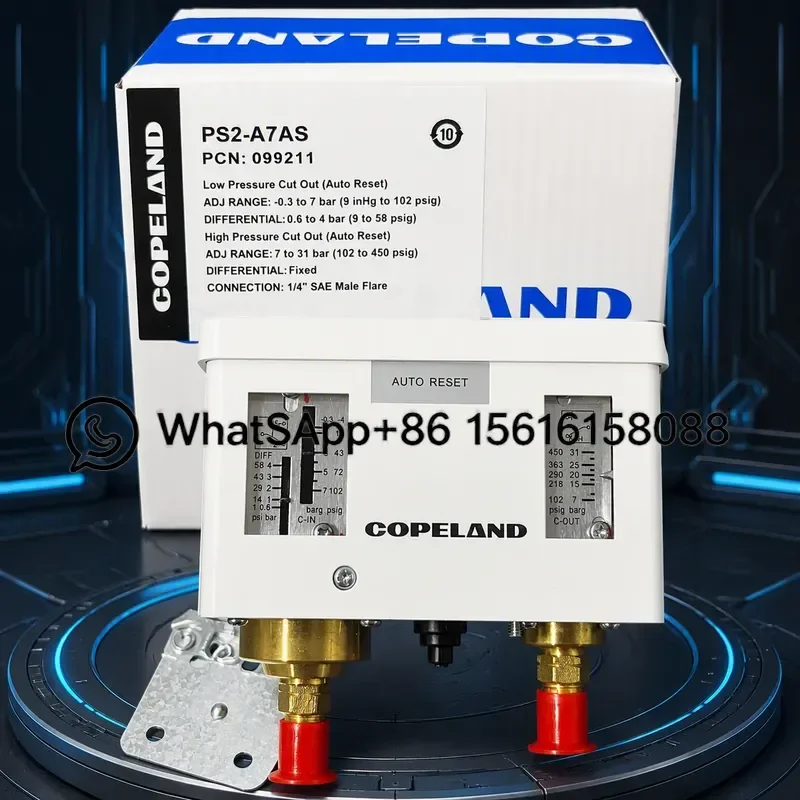 Original Copeland Pressure Controller PS2-L7AS PS2-A7AS for Air Conditioning Cold Storage Refrigeration System High Quality