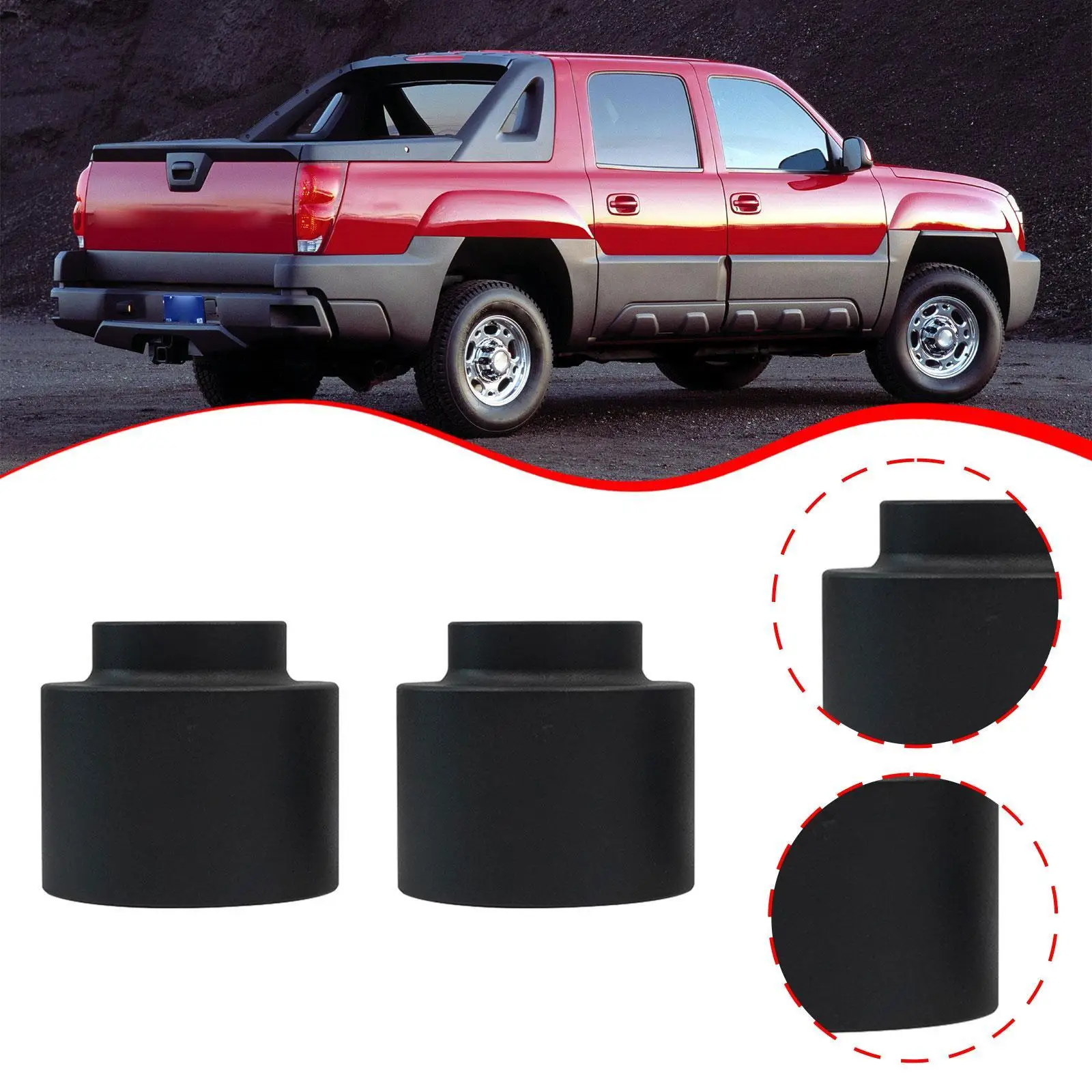 2x Car Leveling Lift Kit Automobile Accessories Easy to Install Mount High Performance Replacement for Suburban 1500