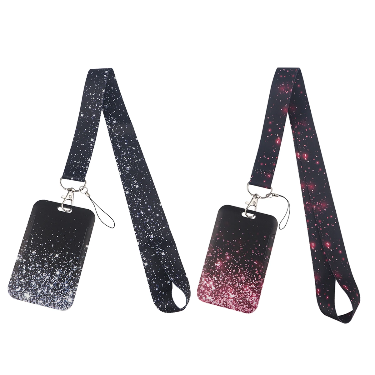 Sequin Element Neck Strap Fish Lanyards For Keychain Badge Holder ID Credit Card Pass Hang Rope Lariat Phone Charm Accessories