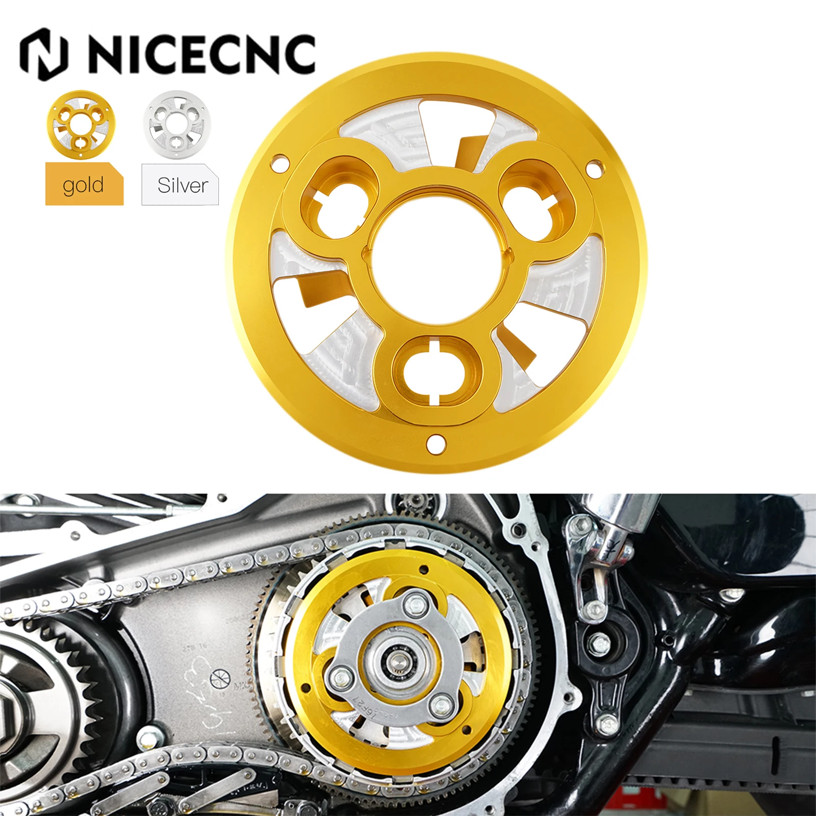 

For Harley Touring Street Glide FLHX 2017-2022 Clutch Pressure Plate Road King FLHP FLHR Electra Glide FLHT Ultra Limited FLHTK
