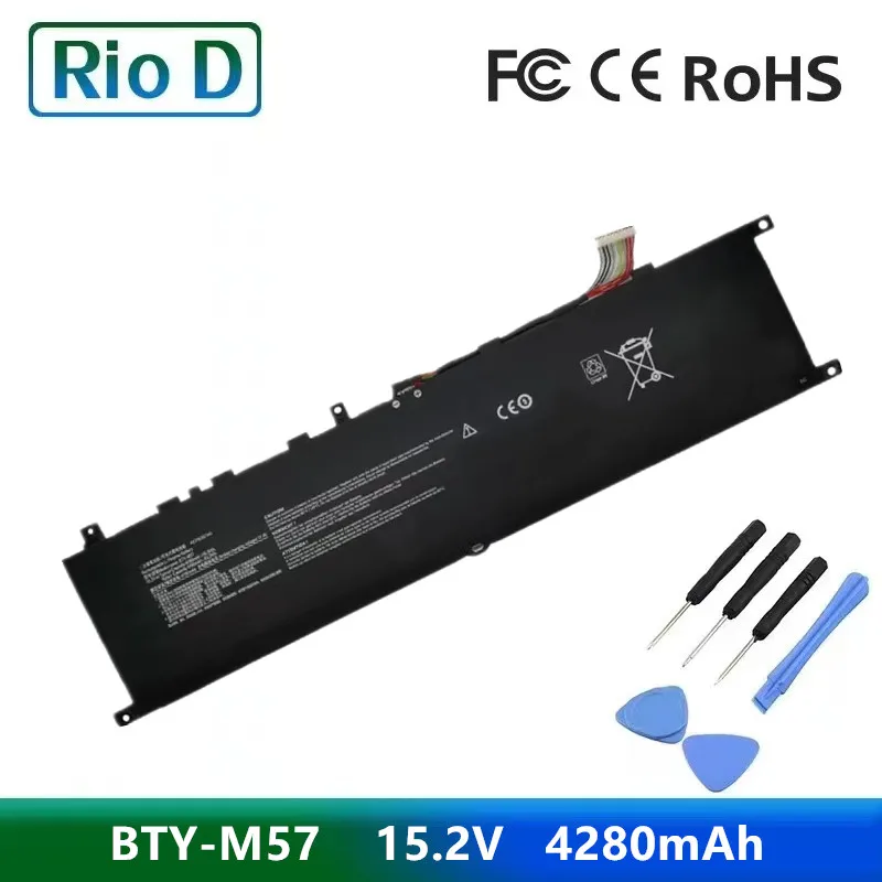 

BTY-M57 Новый аккумулятор для ноутбука, совместимый с MSI GP76 GP66 Leopard 10UG 11UG 10UE 11UH 11UE 10UH GS65 9SE 9SF 9SD MS-17K3 MS-1543
