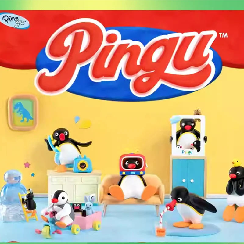 

New Pingu And My Day Series Mysterious Blind Box Collectible Penguin Doll Desktop Ornaments Surprise Box Children'S Holiday Gift
