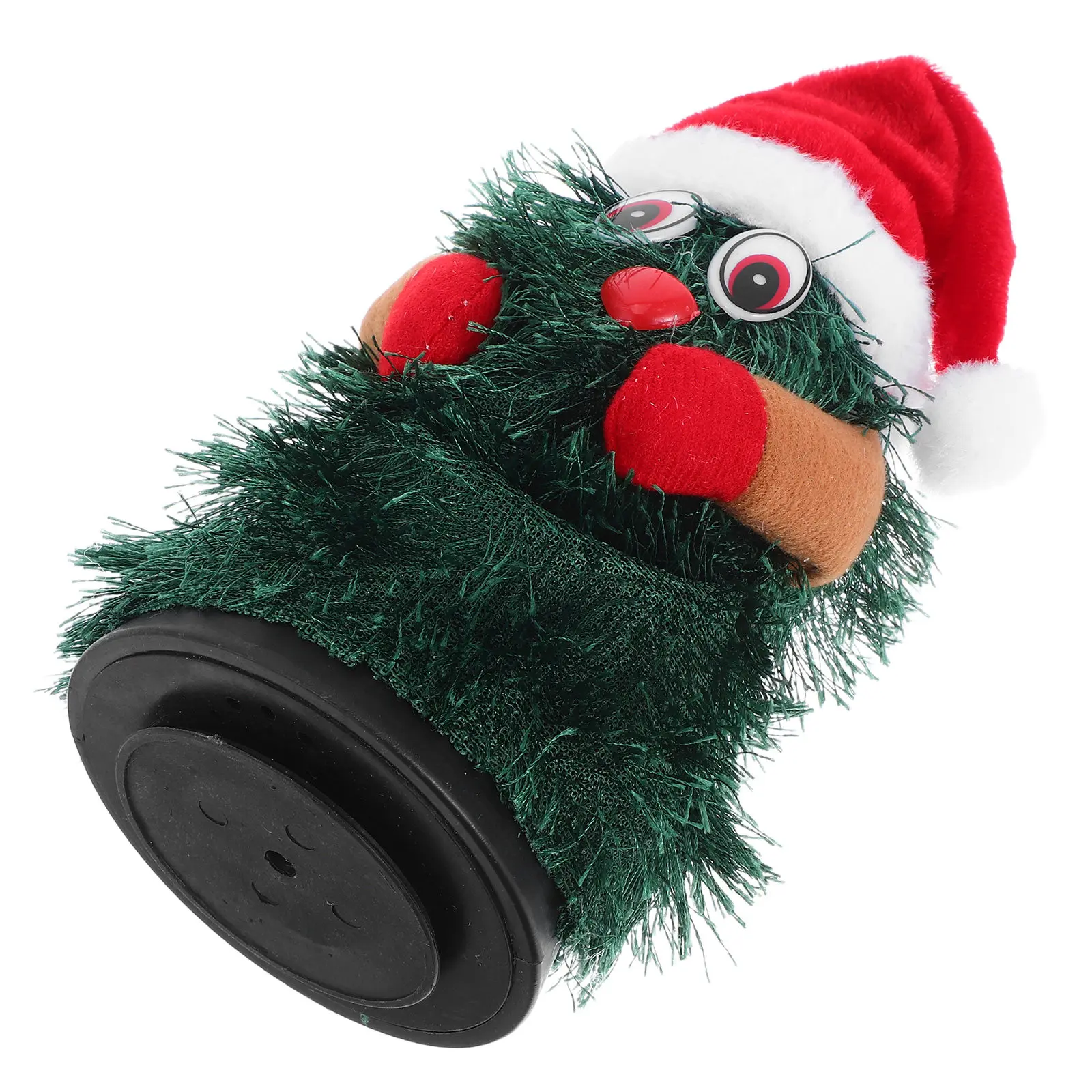 

Вращающаяся электрическая мини-елка для праздничного декора, танцующая, для помещений, праздничное украшение (без подсветки)