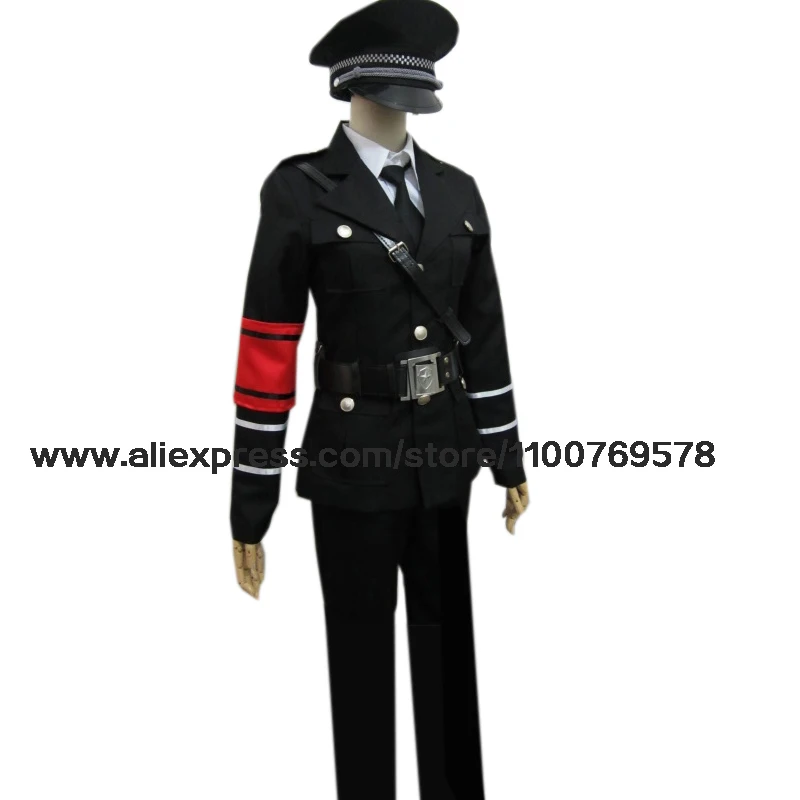 

Anime Togainu no Chi Akira Shiki Cosplay Costume Include Hat Full Set