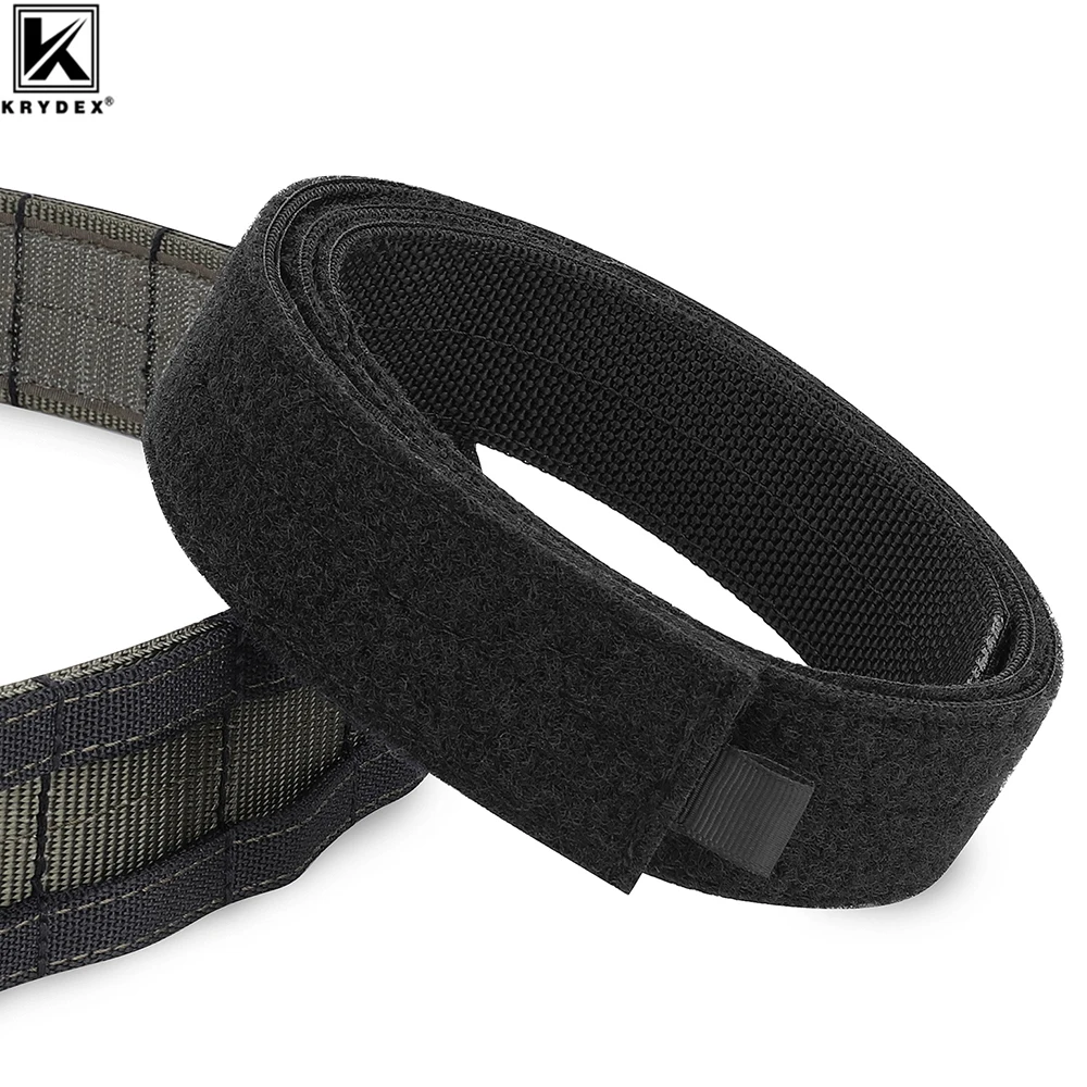 KRYDEX Tactical Inner Belt 1.5 Inch Loop Liner Under Belt for Mens Sports Outer Duty Belt Nylon Waistband Hunting Accessories cover under yamaha 1b7 28395 00 00