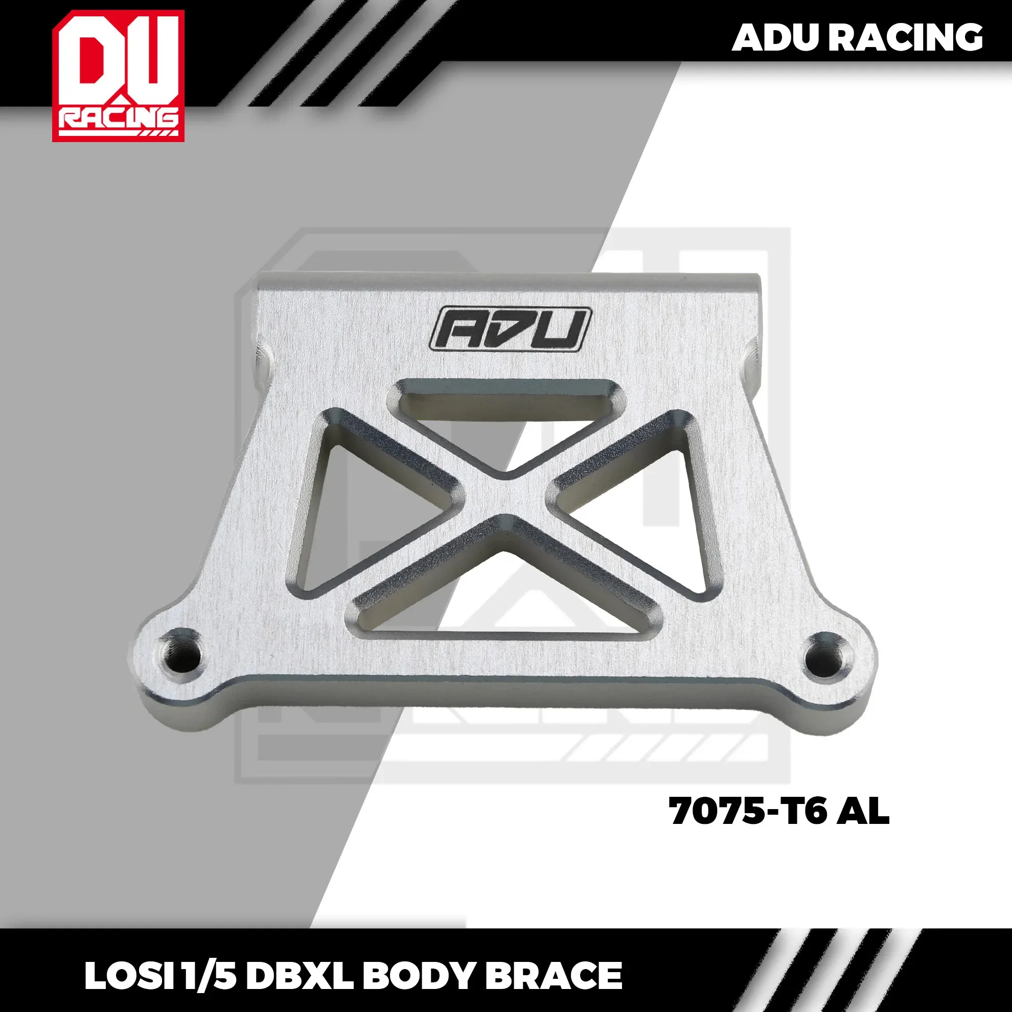 ADU RACING 7075-T6 ALU BODY MOUNT FOR LOSI DBXL-E gas 1.0 2.0