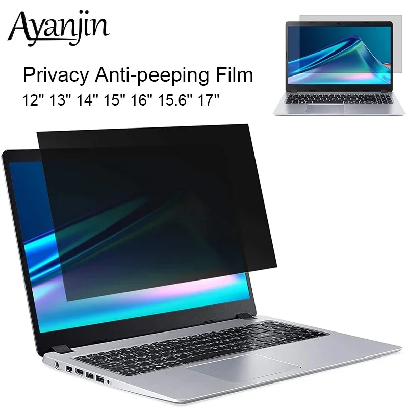 

Защитная пленка для экрана конфиденциальности для Macbook Air 13 Pro 14 16 '' M1 M2 2020 2021 2022 2023 12.5 15 15.6 17 Антишпионский фильтр Защита от царапин Защита от отпечатков пальцев Анти-подглядывающая пленка ПЭТ