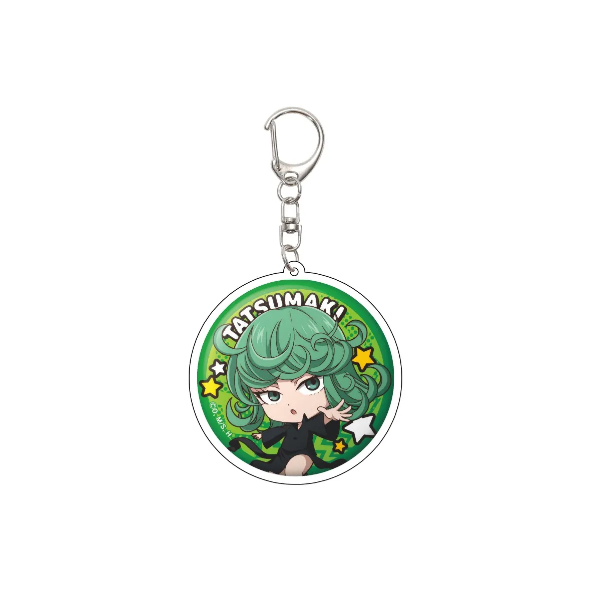 55MM Anime ONE PUNCH MAN Keychain Saitama/Genos/Tatsumaki/Isamu/Watchdog Man Key Chain Acrylic Model Plate Christmas Gifts