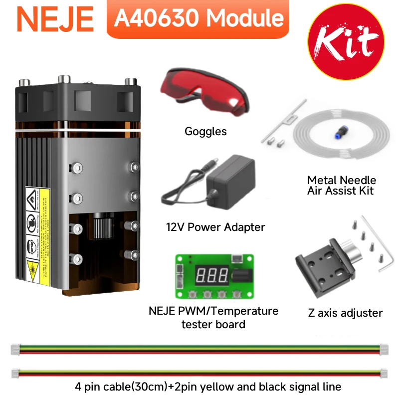 Exclusive discount woodworking tools - NEJE laser module kit 0.5-12W optical power module 450nm cnc laser A40640/N30820/E40...