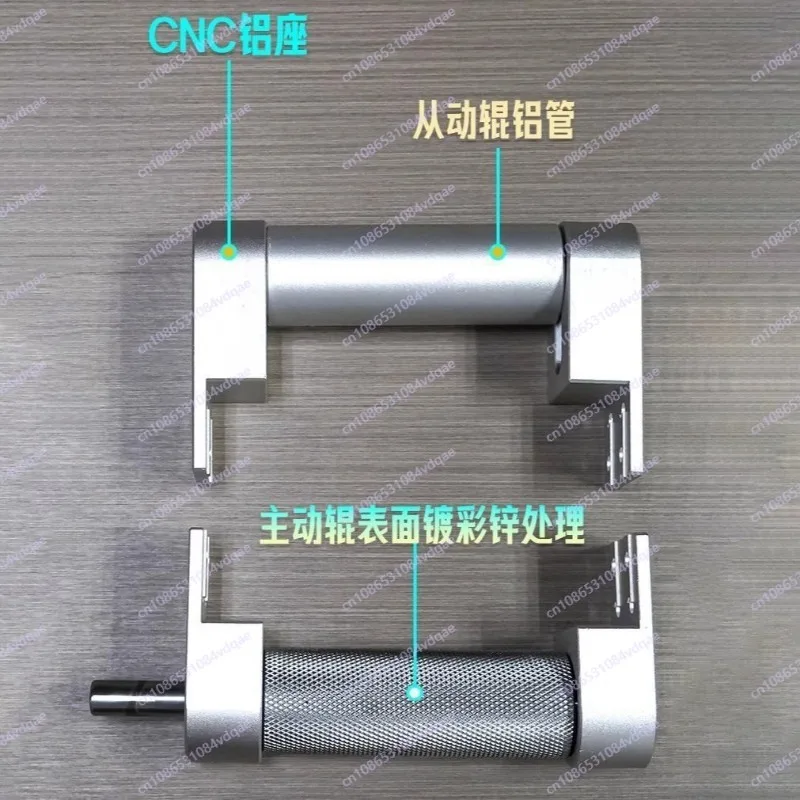 Aluminum profile conveyor, aluminum-based roller conveyor line, head and tail power roller assembly