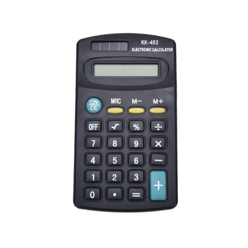 Calculadora electrónica estándar de 8 dígitos, calculadora alimentada por batería con pantalla LCD grande para uso escolar, oficina y hogar