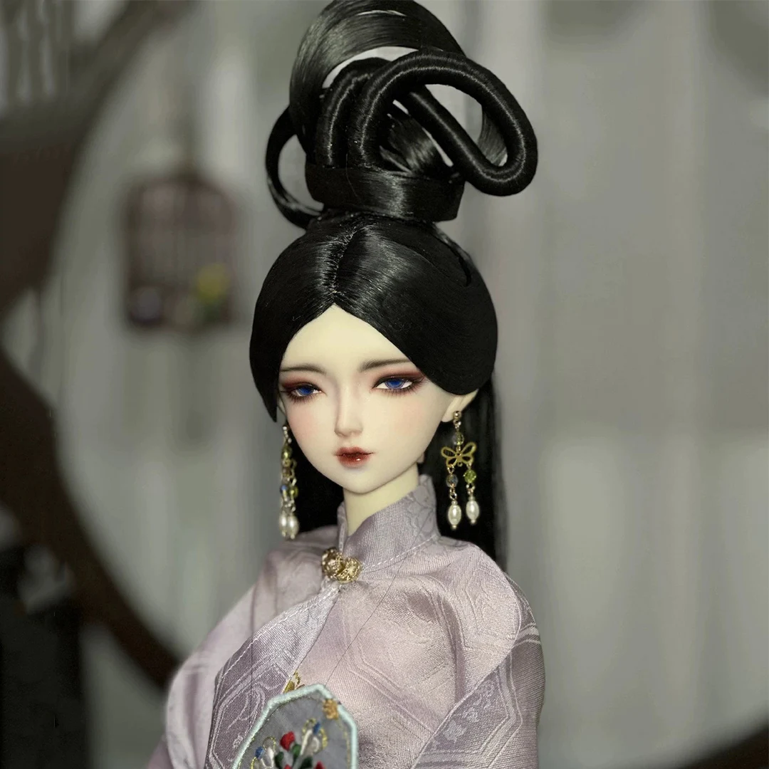 

1/6 1/4 1/3 Ancient Costume BJD Wig Chinese Hanfu Fairy Long Hair Retro Wigs For BJD/SD YOSD MSD SD13 Girl Doll Accessories 2463