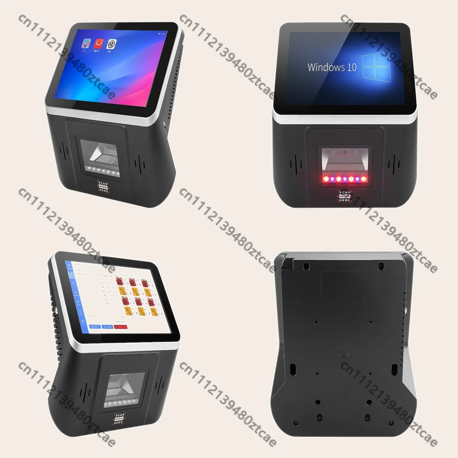 8Inch Touch Screen Self-servicePOS Terminal, Wall Mount & Desktop Display Kiosk for Inquiry Ordering Settlement