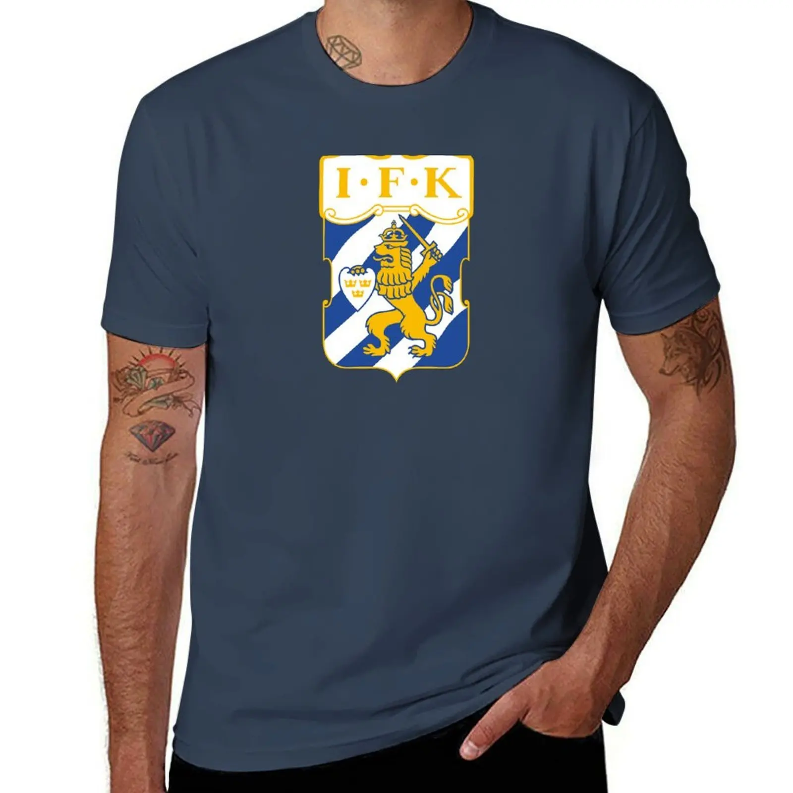 

IFK Gteborg home T-Shirt t shirts for man graphic vintage cotton tshirt 100% T-Shirt