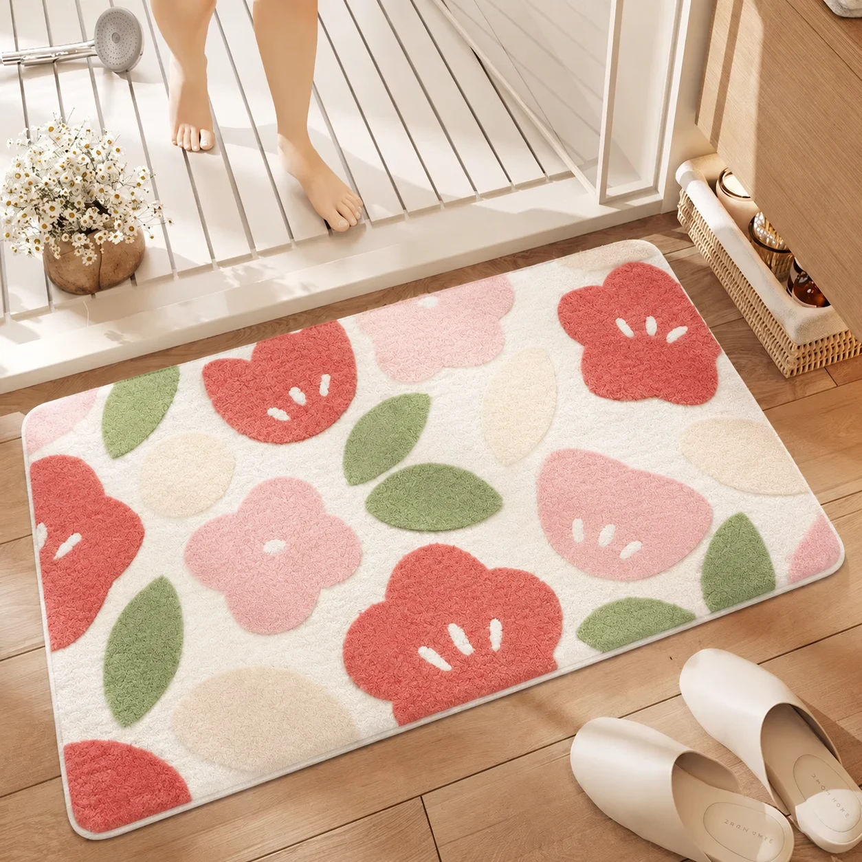 Dajiang Floor Mat Bathroom Non-Slip Mat Strong Absorbent Carpet Bathroom Floor Mat