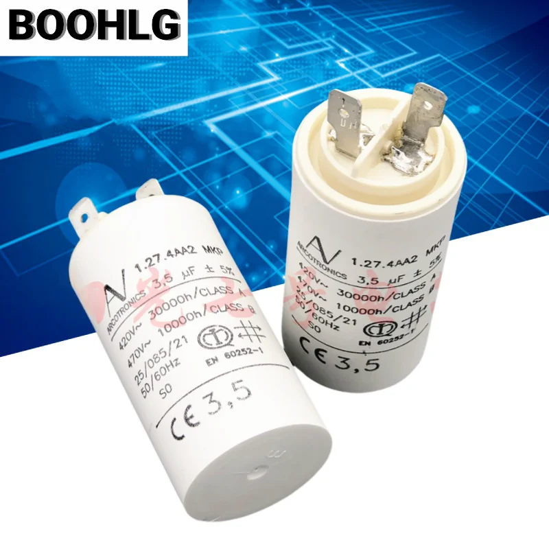 1PCS 3.5uF AV 1.27.4AA2 MKP motor starting capacitor ARCOTRONICS 470VAC