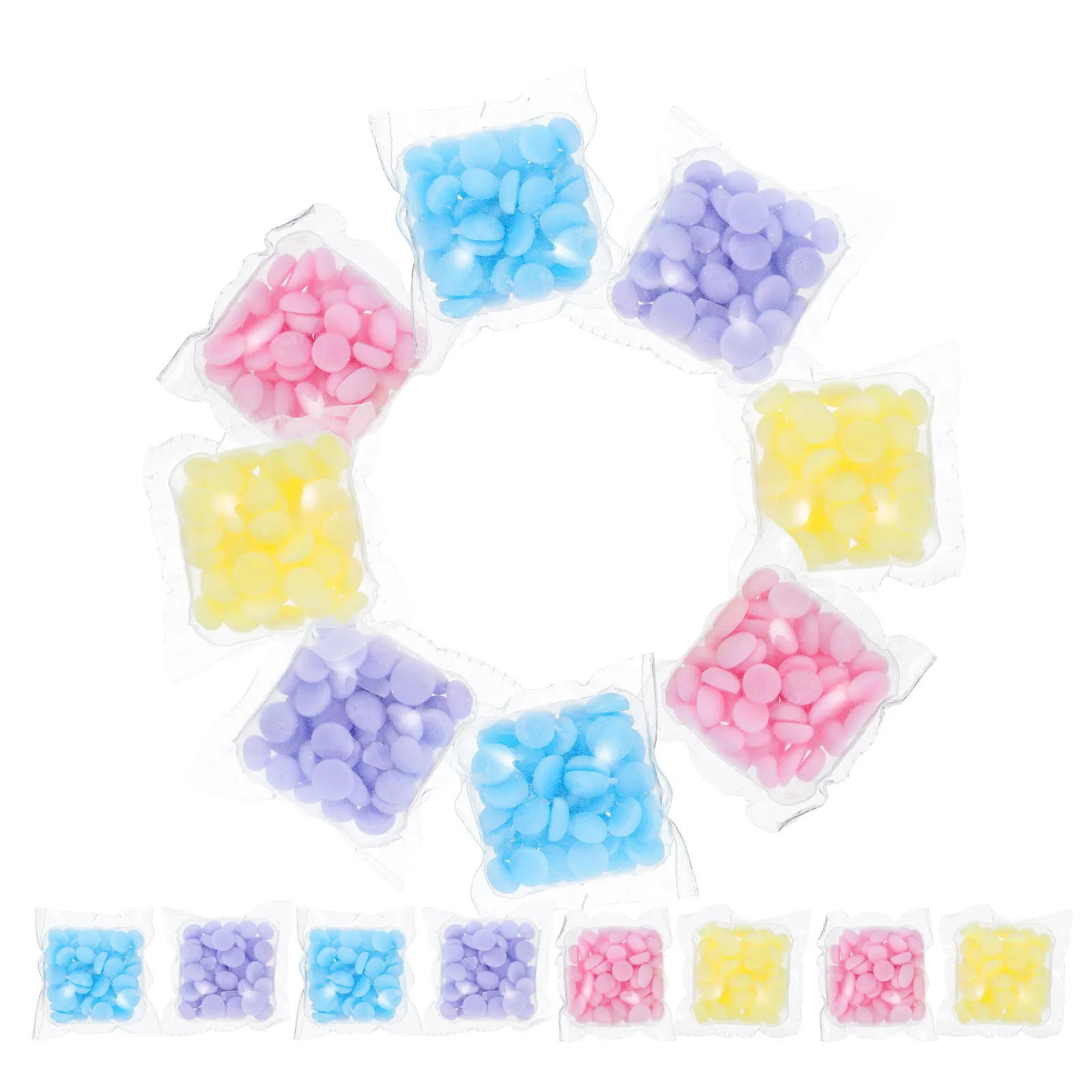 

100Pcs Laundry Aroma Beads Fabric Softener Capsules Clothes Fresh Scent Booster Laundry Beads Washing Capsules