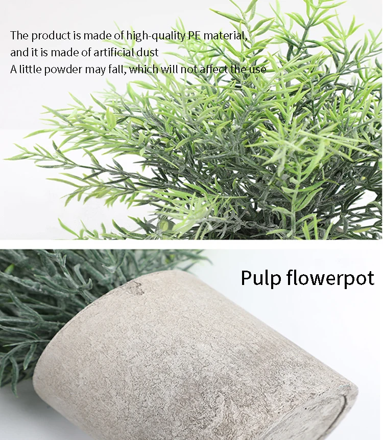 Künstliche Pflanze Topf Eukalyptus Pflanze kleine gefälschte Blume Bonsai mit Topf Mini Pflanze Desktop Office Home Restaurant Dekoration – Detail 3