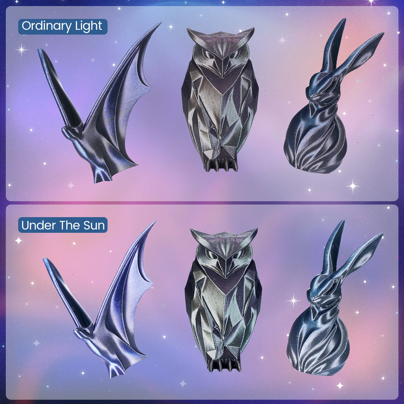 

Филамент ERYONE Burnt Titanium Dual PLA для 3D-принтеров, 1.75 мм +/- 0.03 мм, блестящий PLA-филамент, 1 кг, картонная катушка