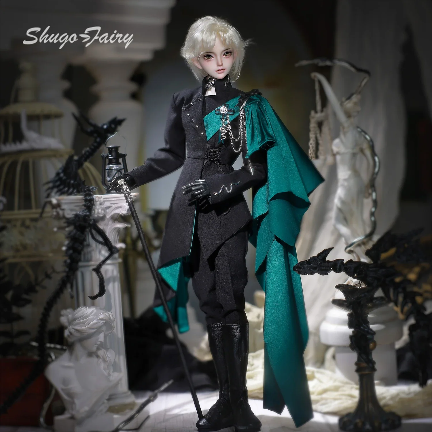 Shugafairy Julia C 1/4 BJD Gotycki Książę - Europejski Rycerz Cool Lolita Szlachetność Pełny Zestaw Kolekcjonerski Archiwum Lalek