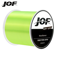 JOF 500M Nylon Fishing Line 4.4-26.8LB Super Strong Japan Monofilament With Fluorocarbon Coating Carp Sea Fishing Accessories