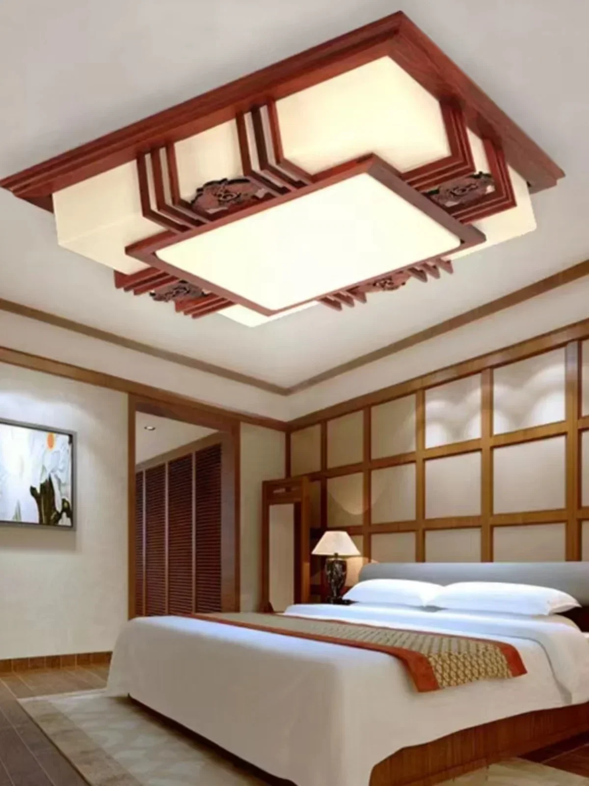 Lámpara de sala de estar de estilo chino, diseño minimalista palisandro birmano lujo retro, nuevo Hot sales
