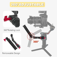 Gimbal Aluminum Alloy Sling Handle Grip with NATO & QD Clamp for ＤDJI RS4 RS3 RS2 RSC2 RS4 Pro Mini RS3 Pro Mini Low Angle Shot