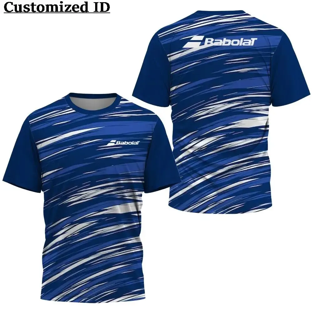 Camiseta deportiva de bádminton para hombre, camisa de secado rápido con estampado 3D, ejercicio al aire libre, transpirable, Extra grande, Verano