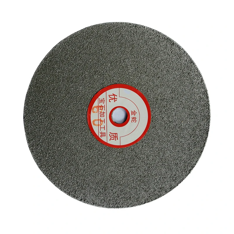 8 Inch Inner Hole 12.7MM Single Side Diamond Coated Flat Lap Wheel Polishing Wheels Jewelry Grinding Polished Disc 60-3000 Grit