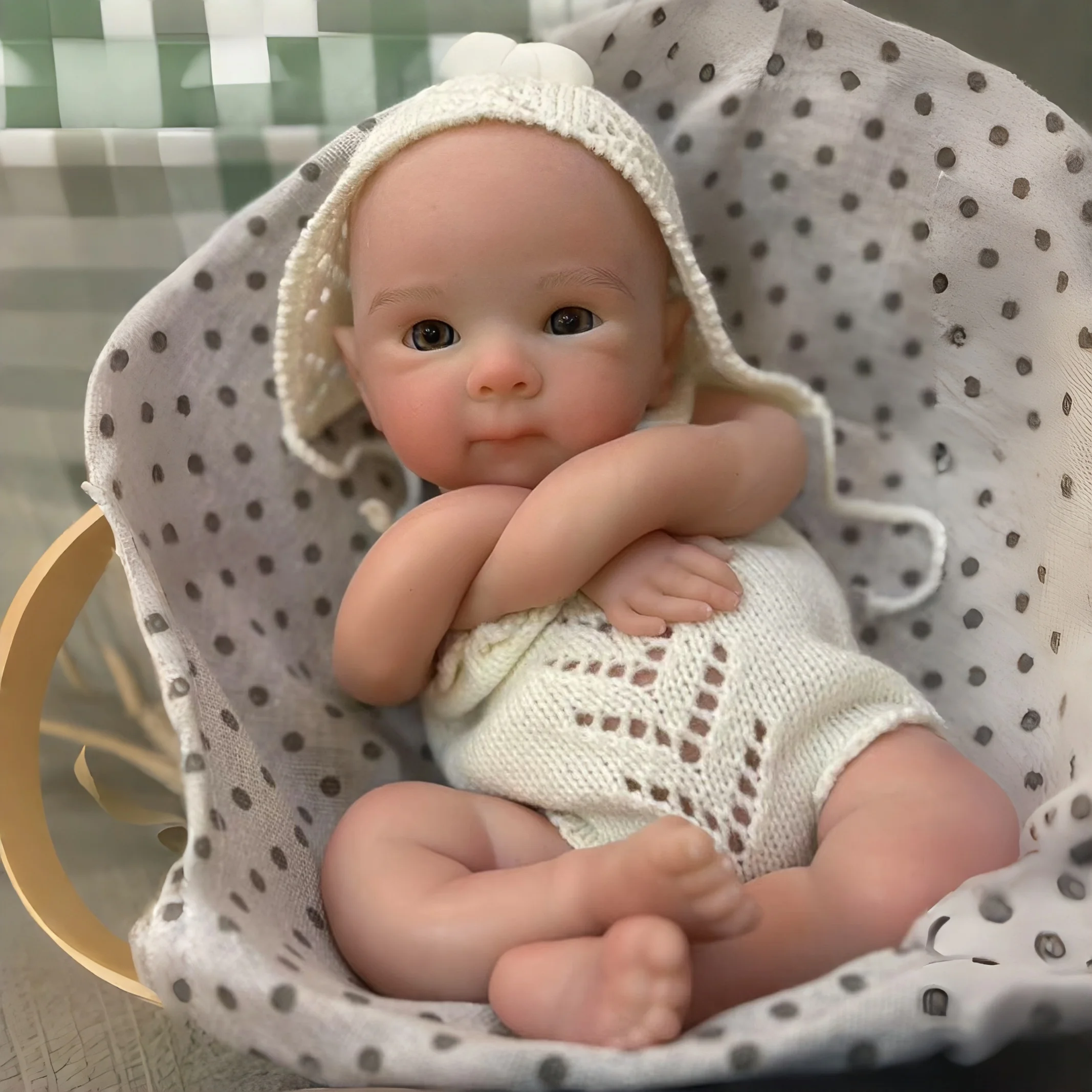 AnjoDoll 2 sets Kleding 13 Inch Open Mond Bettie Bebe Meisje Wasbaar Geschilderd Pasgeboren Siliconen Pop Speelgoed reborn de siliconen