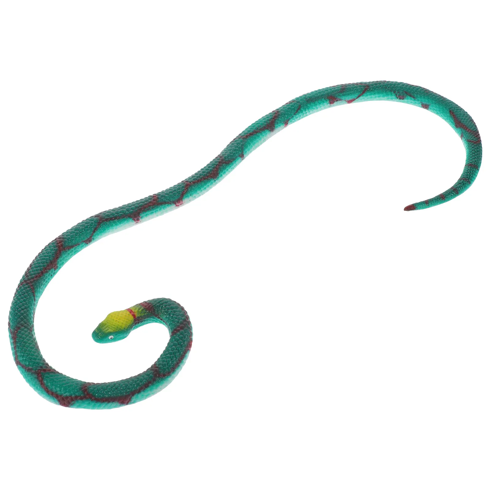 Lifelike Snake Figure Realistic Simulation Animal Ornament for Home Decor Garden Decoration Prank Prop Educational Recognition