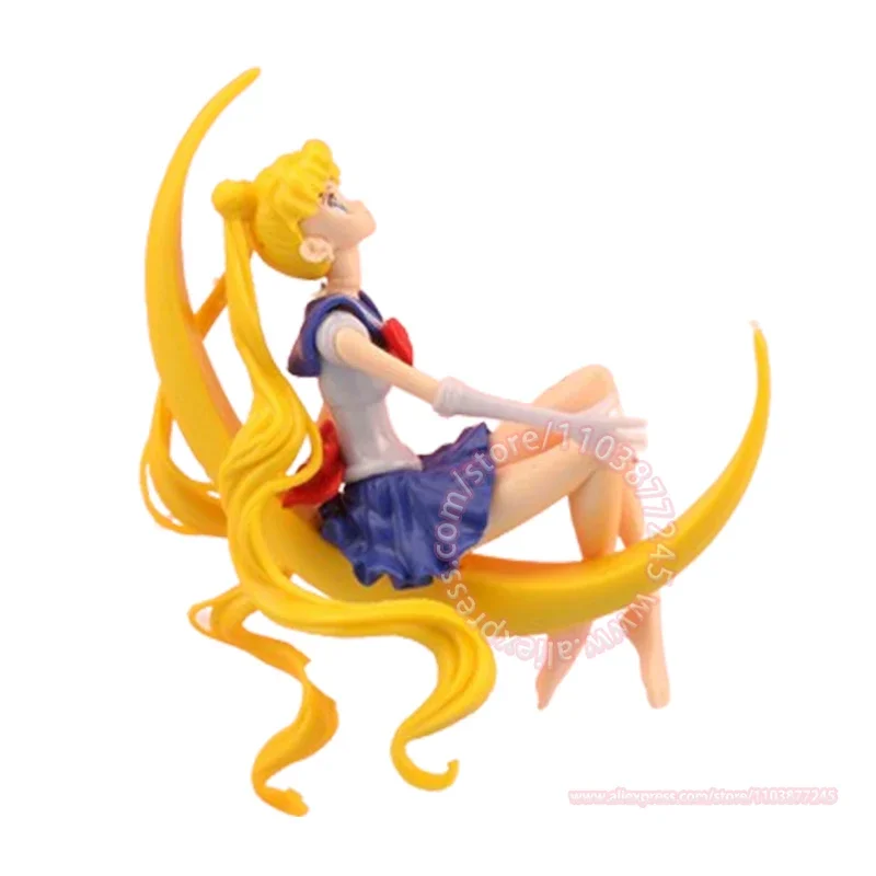 Sailor Moon ensambla juguetes lindo modelo pastel decoración fiesta decorar dibujos animados mano hacer Anime periférico regalos de cumpleaños para niños