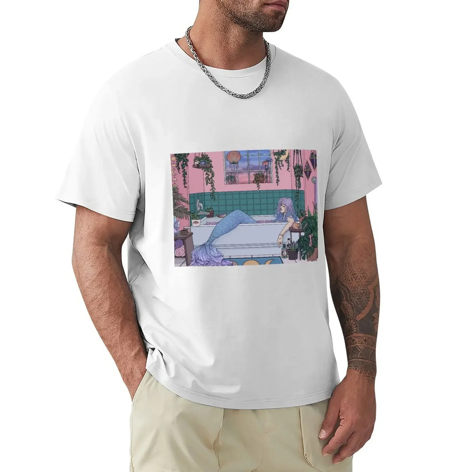 Urban Mermaid T-shirt oversized heavyweights mens t shirt