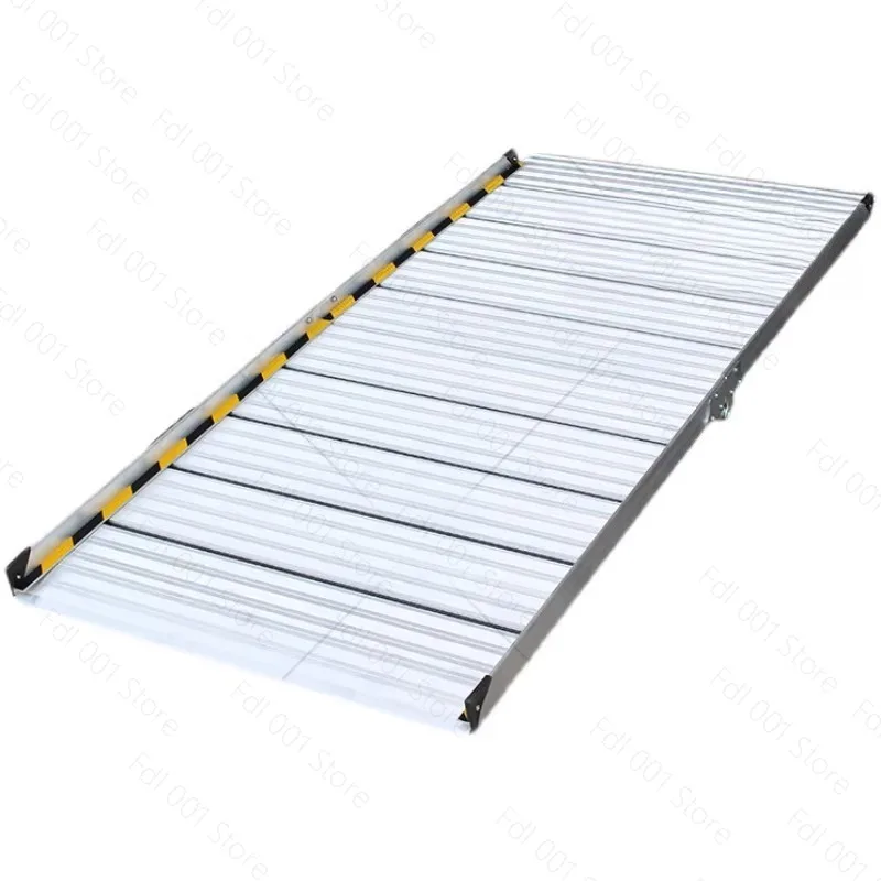 Up and down folding wheelchair ramp board portable mobile aluminum alloy pedal climbing stairs springboard barrier-free ramp