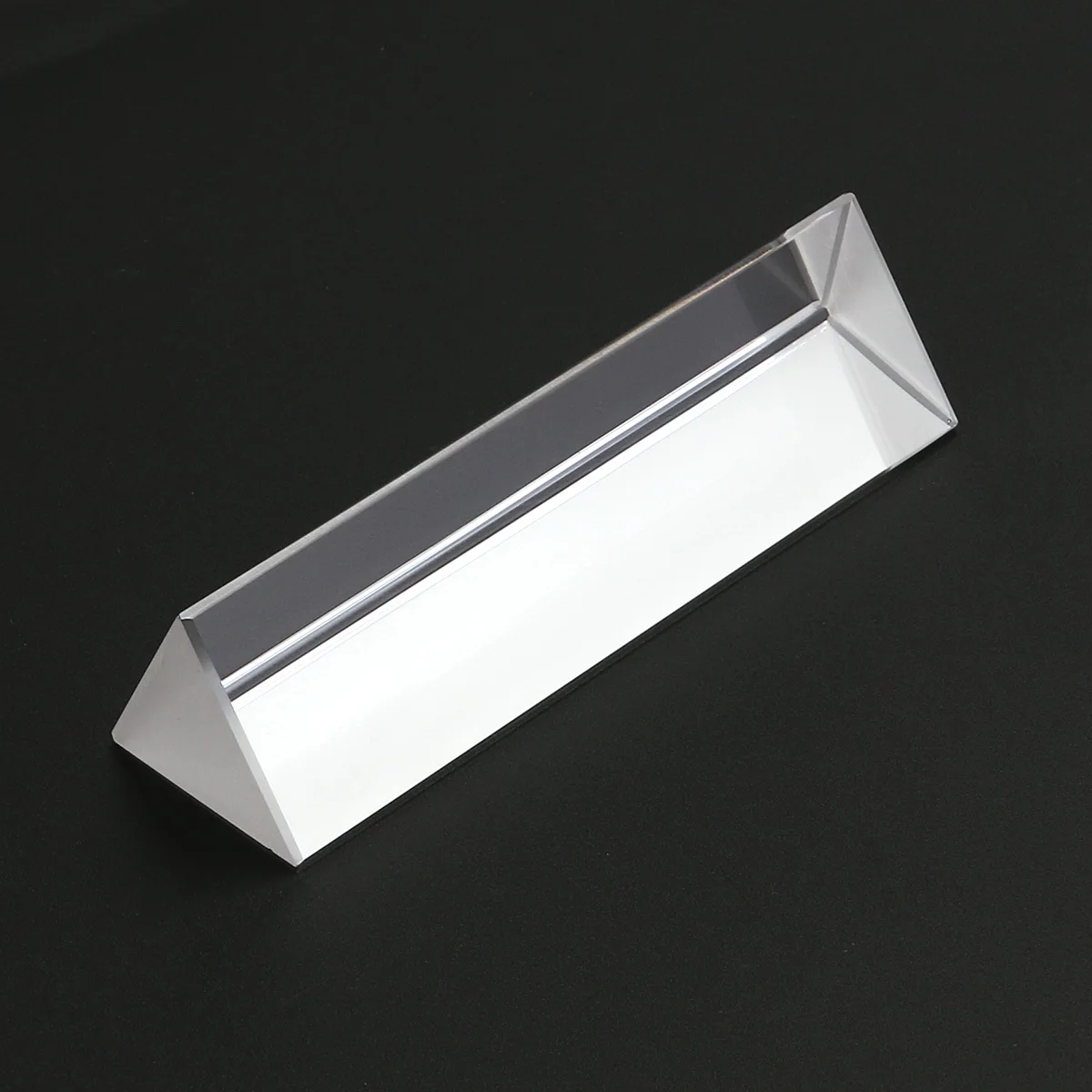 

100*30*30Mm Optical Glass Triangular For Physics Science Experiments Durable Light Analysis Tool Teaching Equipment