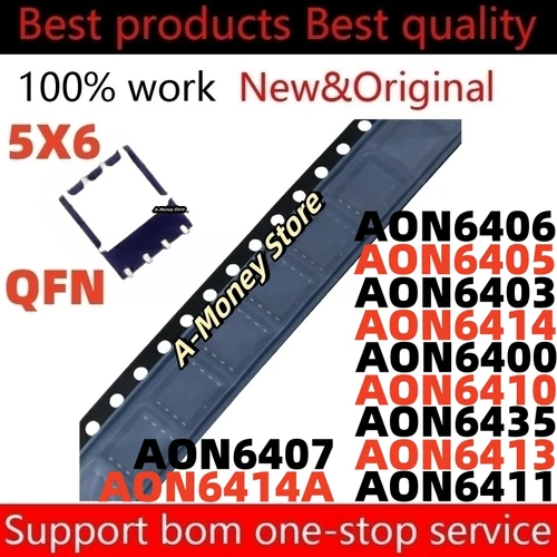 AON6400 AON6403 AON6405 AON6406 AON6407 AON6410 AON6411 AON6413 AON6414 AON6414A AON6435 QFN-8, 5 개 