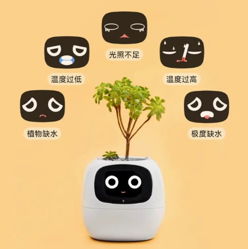 New Smart and Cute Pet Pet Pot Ivy Table Top Green Plants Let Your Plants Express Emotions