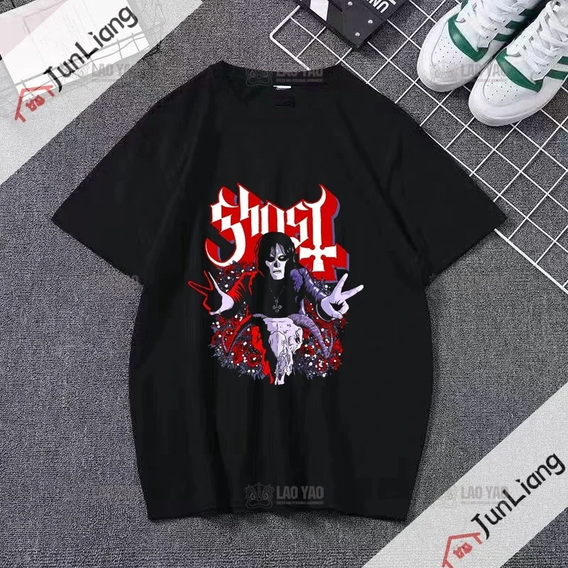 Ghost Band  Men/Women 1t T-shirt Fashion Anime Graphic T-shirt Pop Pop Character Shirt Street Clothing Printed