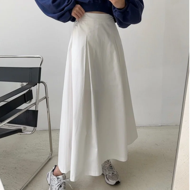 Nomikuma Korea Chic Summer Elegant High Waist Woman Skirts Causal Solid A-line Fashion Summer Skirt Faldas Mujer Moda 2023 New