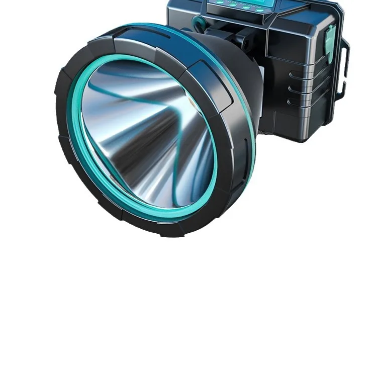 Super Bright LED Hard Hat Headlamp, Long-Lasting Lithium Battery, Long-Range Waterproof Headlight for Work
