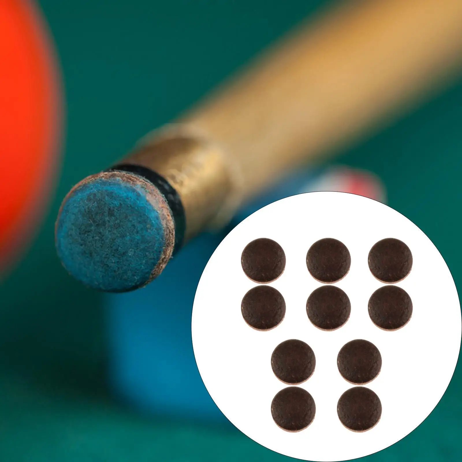 

10 шт. насадки для бильярдных киев, насадки для бильярдных кий, аксессуары для бильярда, 13 мм, портативные сменные насадки для обслуживания, запасные части