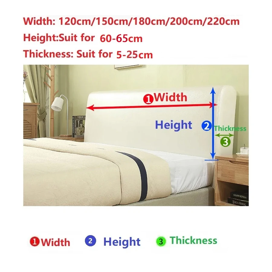 JianRong-Stretch All Wrap Headboard Dust Cover