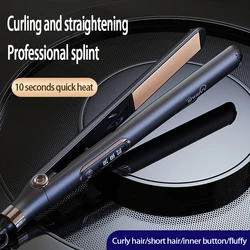 High Quality 2-In-1 Straightener And Curler, With 10s Rapid Heating, Suitable For Various Types Of Men And Women's Hair Types