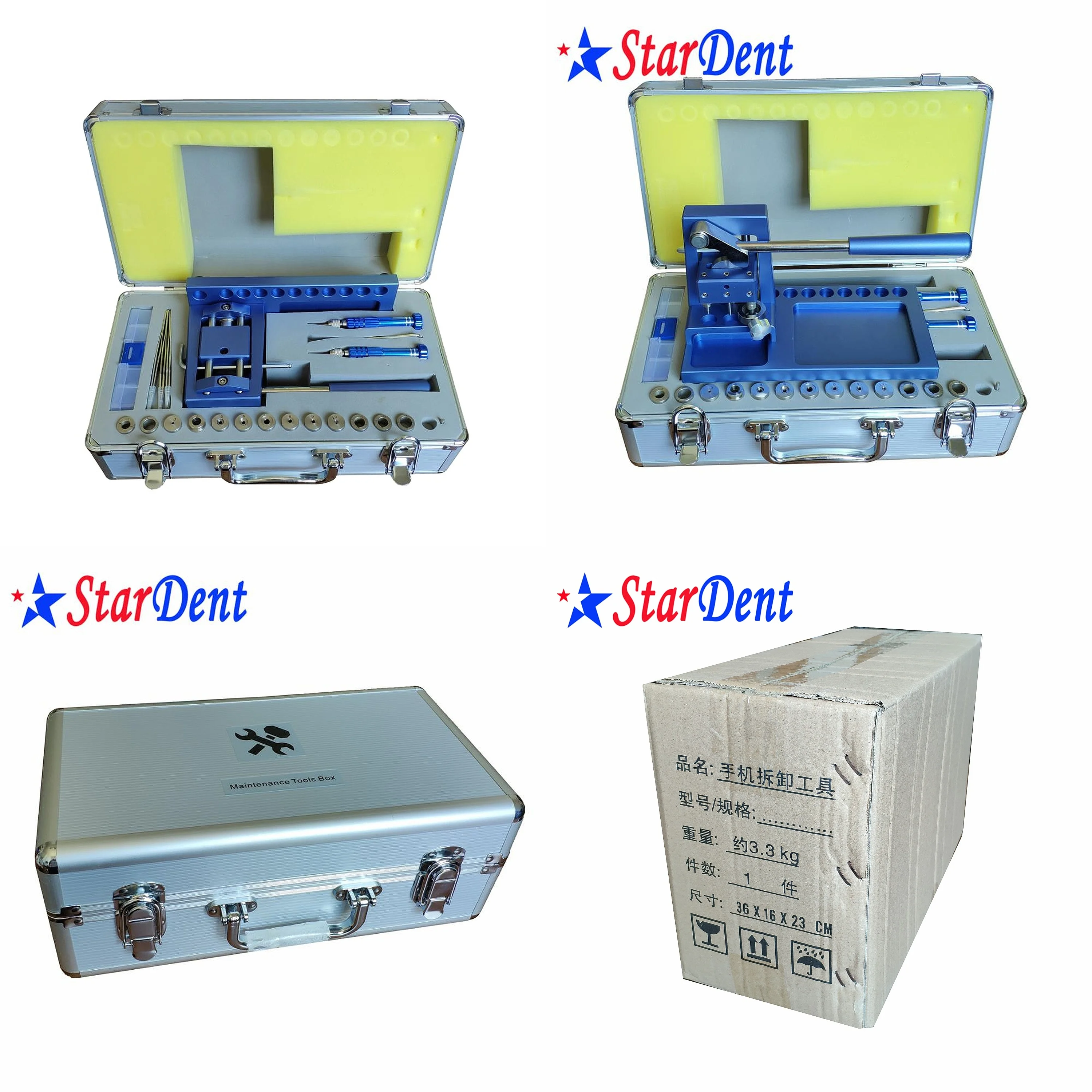 Dentals Torque Wrench Head Handpiece Repair Kit Maintenance Tool Box Standard