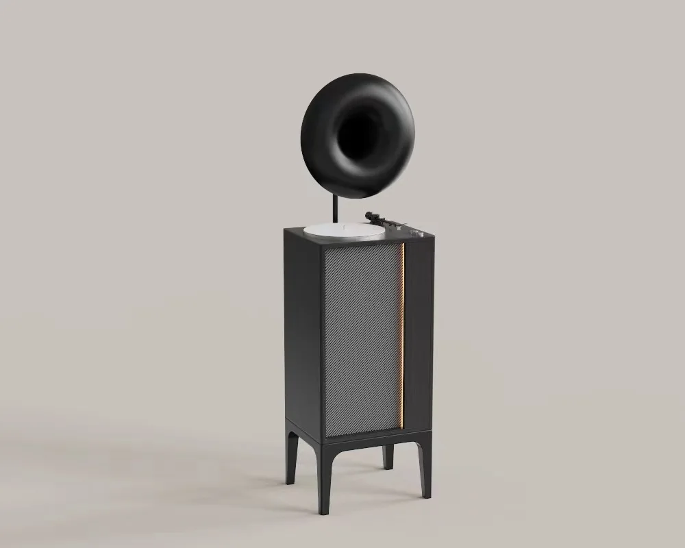 

Vinyl Record Player Modern Light Luxury Moving Magnet Triangular Record Head All-in-one Machine Color Speaker Minimalist Style