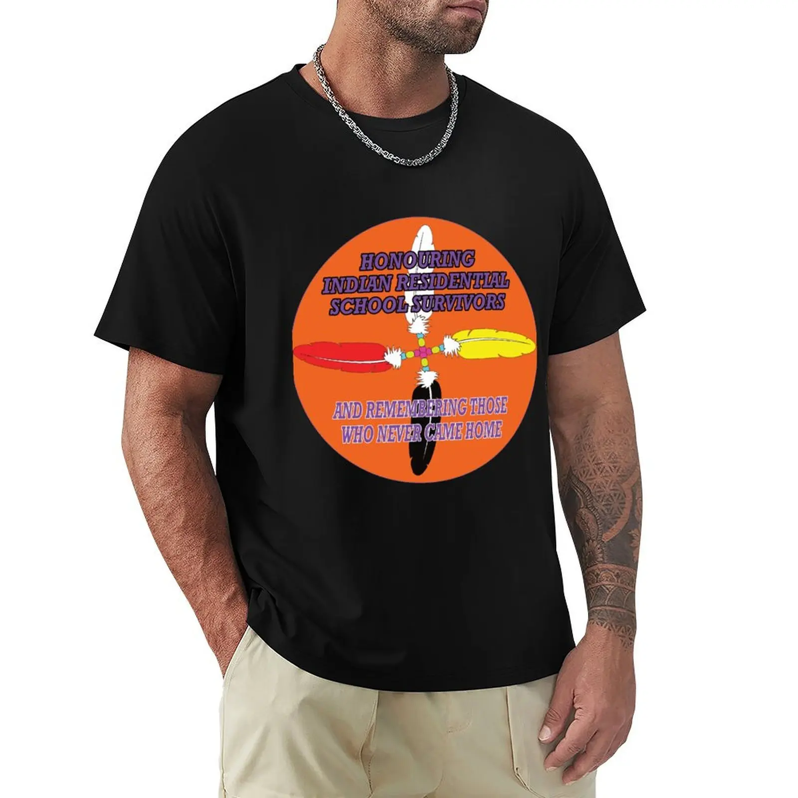 Orange shirt day, Every child matters - Honouring Survivors by Anna White T-Shirt Casual Daily Graphic Tee