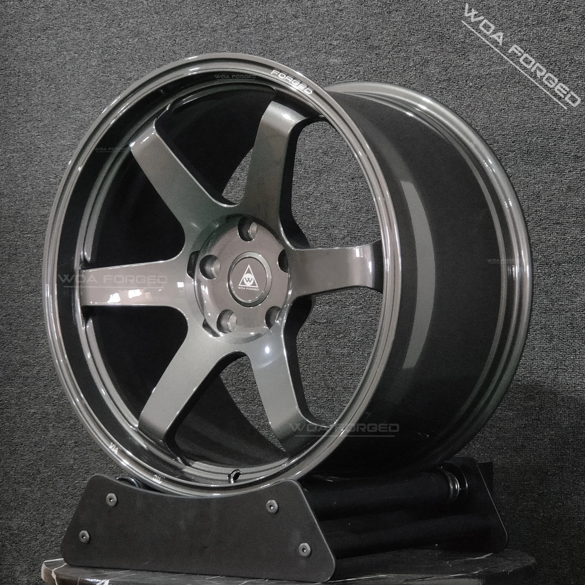 WOAFORED roues forgées 5X112 alliage d'aluminium personnalisé noir 17 18 19 20 pouces 4 pièces jante légère modèle S pour TE37