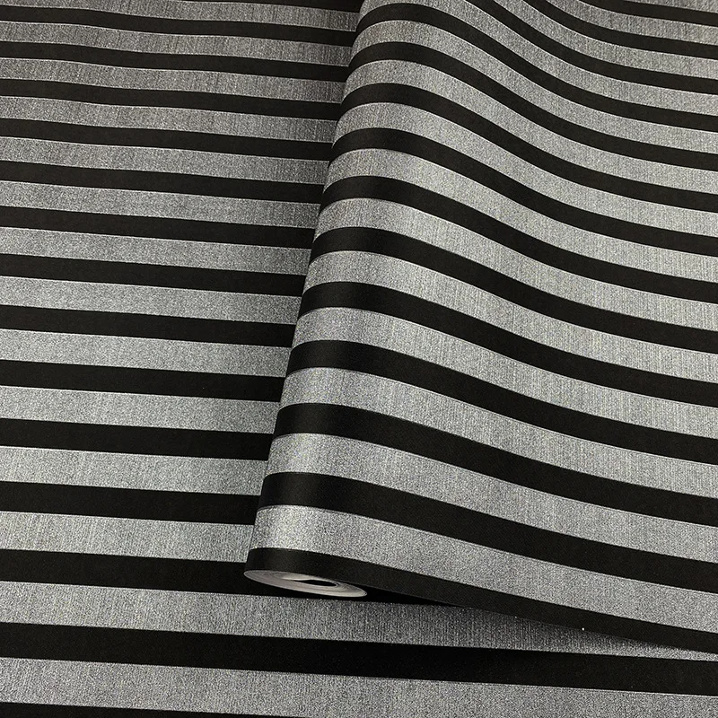 Modern Minimalist Striped Wallpaper 3d Embossed Texture Wall Paper Luxury Stripe Wall Mural for Hotel Cafe Apartment Decoration