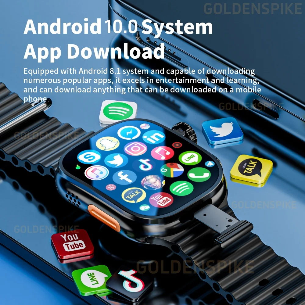 S10 Ultra 3 cellulaire Android Smartwatch 2.29 pouces affichage incurvé fréquence cardiaque montre intelligente hommes femmes montre Support carte SIM GPS WIFI