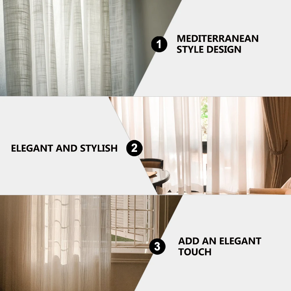 

Curtain Tieback Mediterranean Style Fish Shape Eco-Friendly Painted Surface For Thick Drapes Vintage Decorative Rope